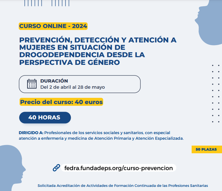 Prevención, detección y atención a mujeres en situación de drogodependencia desde la perspectiva de género - 2024